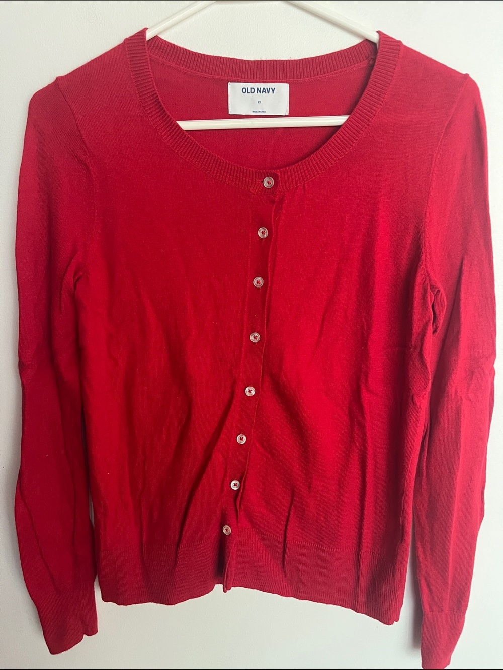 Old Navy Red Cardigan Sz XS